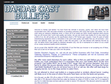 Tablet Screenshot of dardascastbullets.com